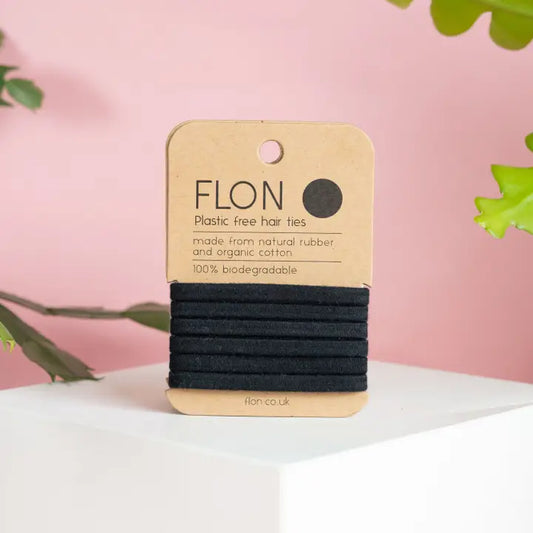 FLON Natural Rubber Hair Ties - 6 Pack