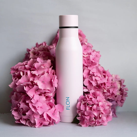 FLON Insulated Reusable Pink Water Bottle- 500ml