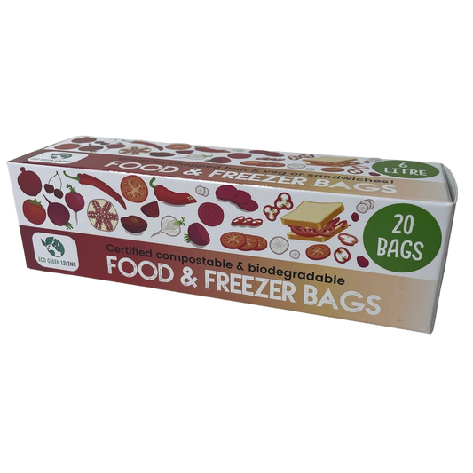 Eco Green Living Food & Freezer Bags - 6l, 20 Bags