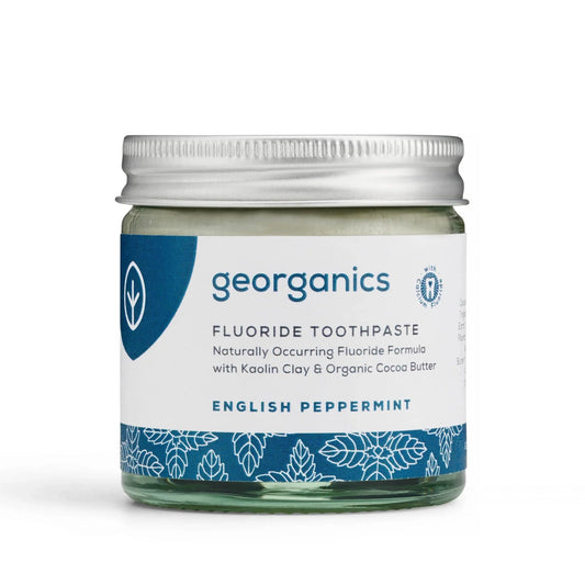 Georganics English Peppermint flavoured Fluoride Toothpaste 120ml