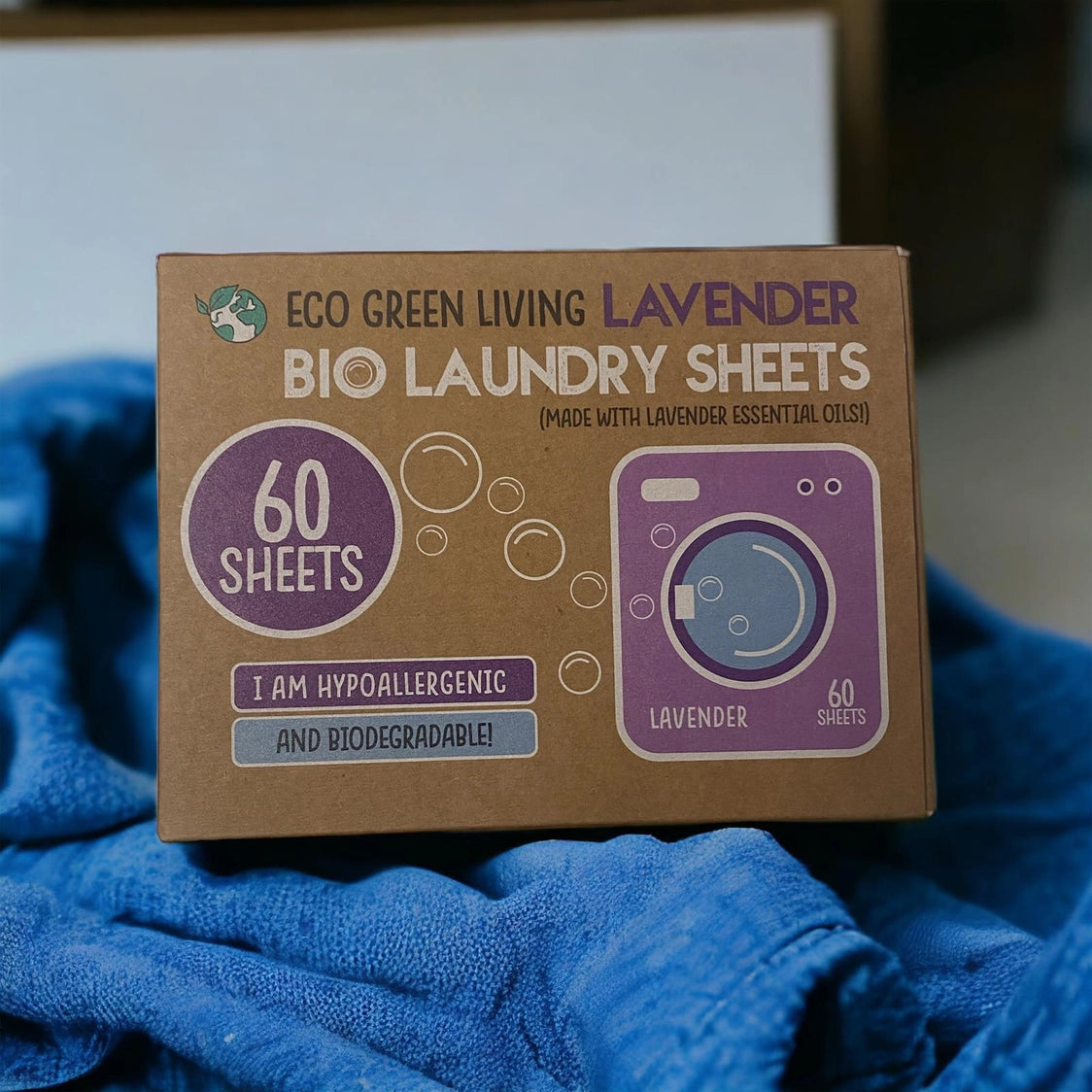 Eco Green Living Laundry Detergent Sheets x 60 (Lavender)