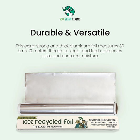 Eco Green Living 100% Recycled Foil - 1 x 10m roll