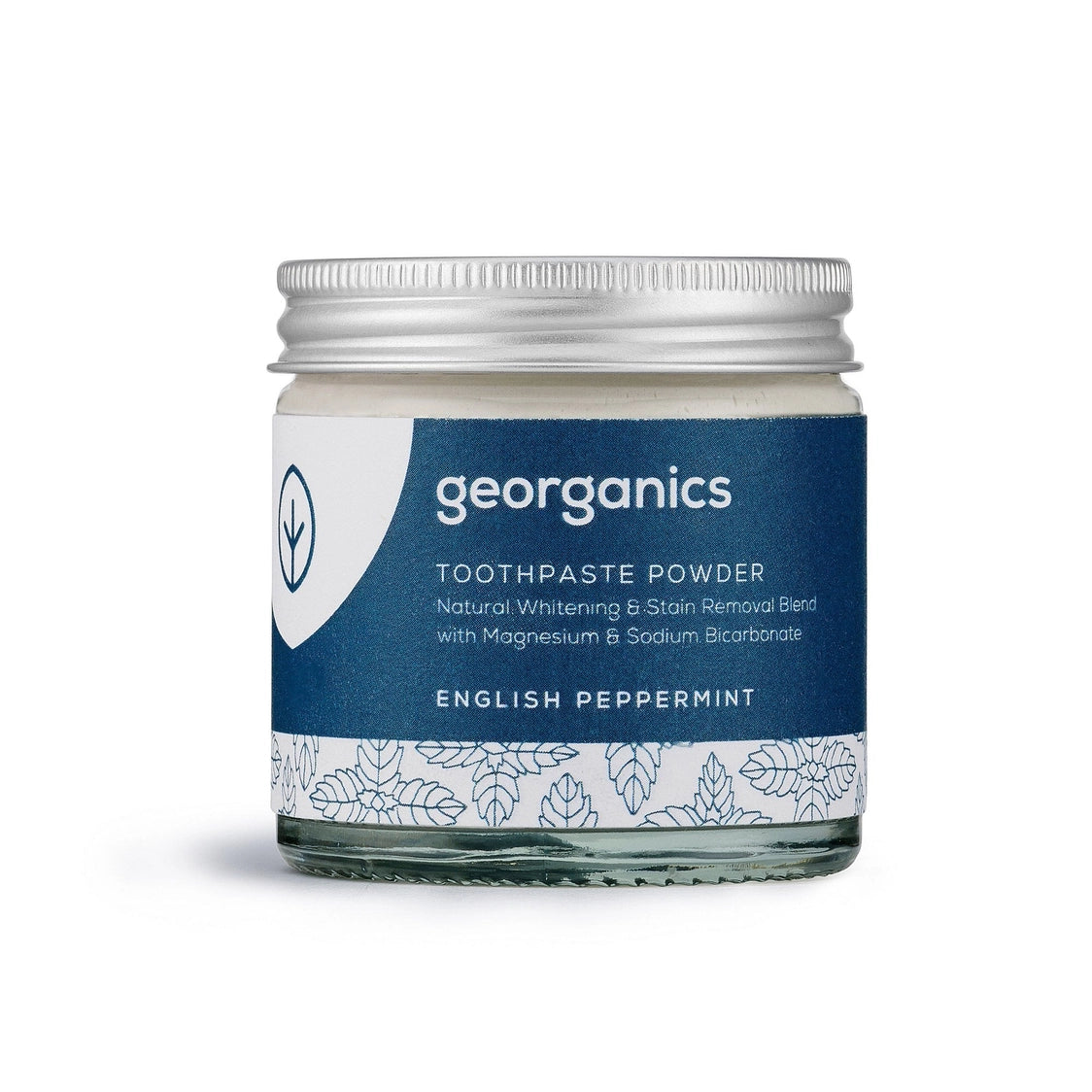 Georganics Peppermint flavoured Whitening Toothpaste Powder 60ml