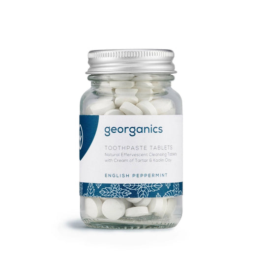 Georganics Peppermint flavoured Mineral Toothpaste Tablets