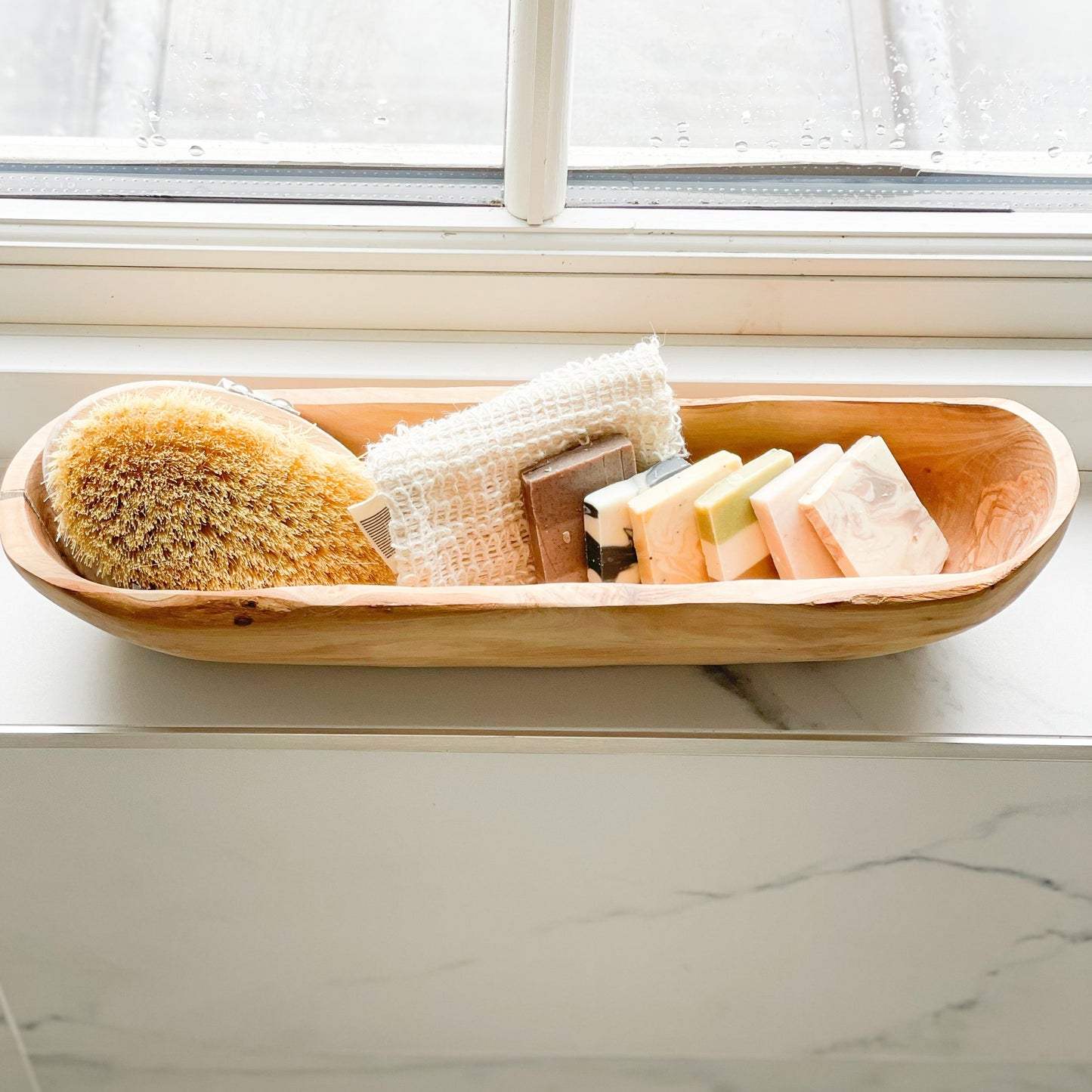 Olivenholz-Erleben Olive Wood Boat Bowl